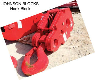 JOHNSON BLOCKS Hook Block
