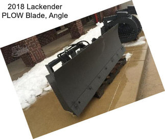 2018 Lackender PLOW Blade, Angle