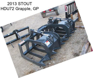 2013 STOUT HDU72 Grapple, GP