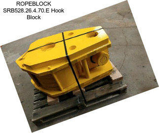 ROPEBLOCK SRB528.26.4.70.E Hook Block