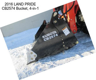 2016 LAND PRIDE CB2574 Bucket, 4-in-1