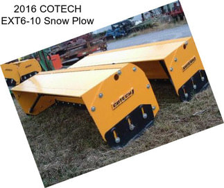 2016 COTECH EXT6-10 Snow Plow