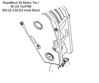 RopeBlock 82 Metric Ton / 90 US TonFRB 450.22.3.82.EA Hook Block