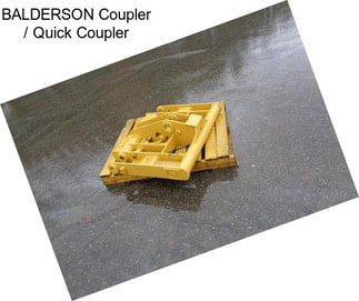 BALDERSON Coupler / Quick Coupler