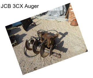 JCB 3CX Auger