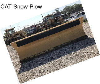 CAT Snow Plow