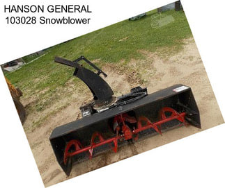 HANSON GENERAL 103028 Snowblower