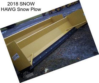 2018 SNOW HAWG Snow Plow