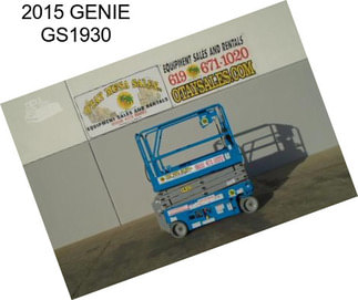 2015 GENIE GS1930