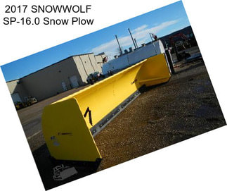 2017 SNOWWOLF SP-16.0 Snow Plow