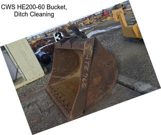 CWS HE200-60 Bucket, Ditch Cleaning