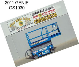 2011 GENIE GS1930