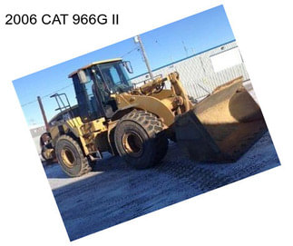 2006 CAT 966G II