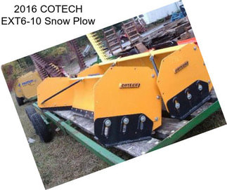 2016 COTECH EXT6-10 Snow Plow