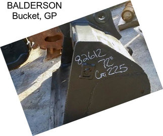 BALDERSON Bucket, GP