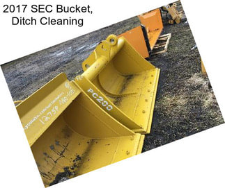 2017 SEC Bucket, Ditch Cleaning