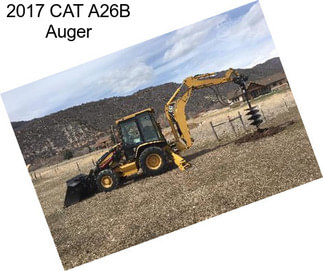 2017 CAT A26B Auger