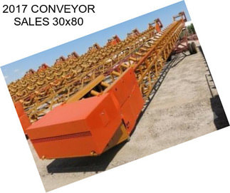 2017 CONVEYOR SALES 30x80