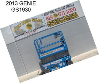 2013 GENIE GS1930