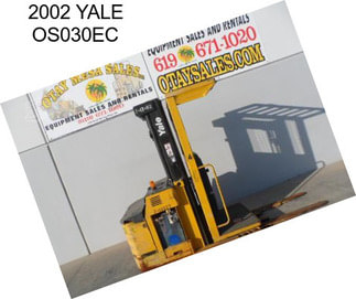 2002 YALE OS030EC