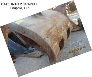 CAT 3 INTO 2 GRAPPLE Grapple, GP