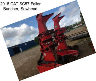 2016 CAT SC57 Feller Buncher, Sawhead