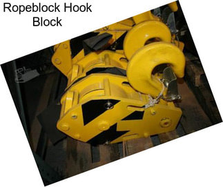 Ropeblock Hook Block