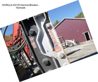 GORILLA GX135 Hammer/Breaker - Hydraulic