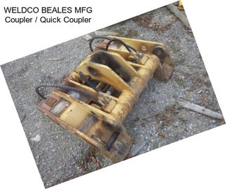 WELDCO BEALES MFG Coupler / Quick Coupler