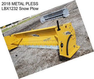 2018 METAL PLESS LBX1232 Snow Plow