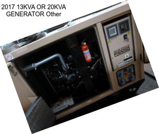 2017 13KVA OR 20KVA GENERATOR Other