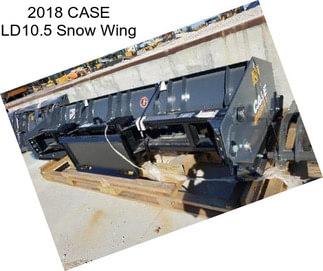 2018 CASE LD10.5 Snow Wing