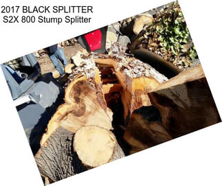 2017 BLACK SPLITTER S2X 800 Stump Splitter