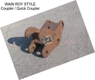 WAIN ROY STYLE Coupler / Quick Coupler