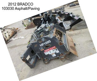 2012 BRADCO 103030 Asphalt/Paving