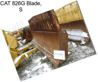 CAT 826G Blade, S