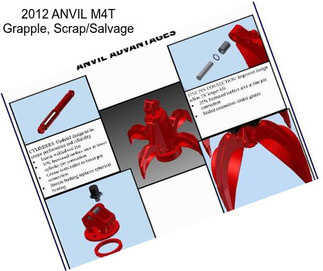 2012 ANVIL M4T Grapple, Scrap/Salvage