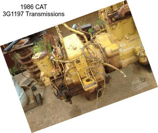 1986 CAT 3G1197 Transmissions