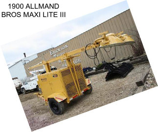 1900 ALLMAND BROS MAXI LITE III