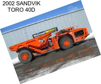 2002 SANDVIK TORO 40D