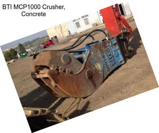 BTI MCP1000 Crusher, Concrete