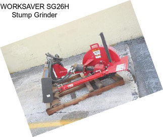 WORKSAVER SG26H Stump Grinder