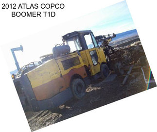2012 ATLAS COPCO BOOMER T1D