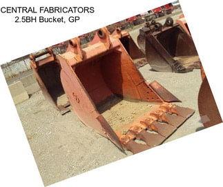 CENTRAL FABRICATORS 2.5BH Bucket, GP