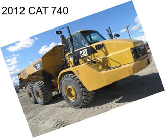 2012 CAT 740