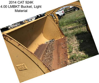 2014 CAT 924K 4.00 LMBKT Bucket, Light Material
