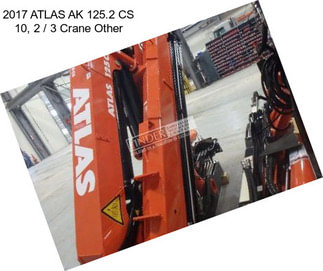 2017 ATLAS AK 125.2 CS 10, 2 / 3 Crane Other