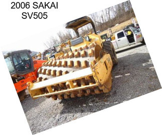 2006 SAKAI SV505