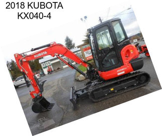 2018 KUBOTA KX040-4