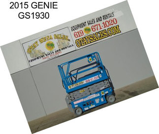 2015 GENIE GS1930